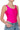 Side View Paxton Sami Scoop Sleeveless Bodysuit In Fuchsia