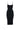 Front View Paxton Scoop Neck Sleeveless Midi Dress In Black