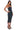 Back View Paxton Scoop Neck Sleeveless Midi Dress In Black