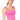 Front View Paxton Seamless Square Neck Sleeveless Bodysuit In Pink