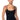 Front View Paxton Seamless Strappy Scoop Neck Bodysuit In Black