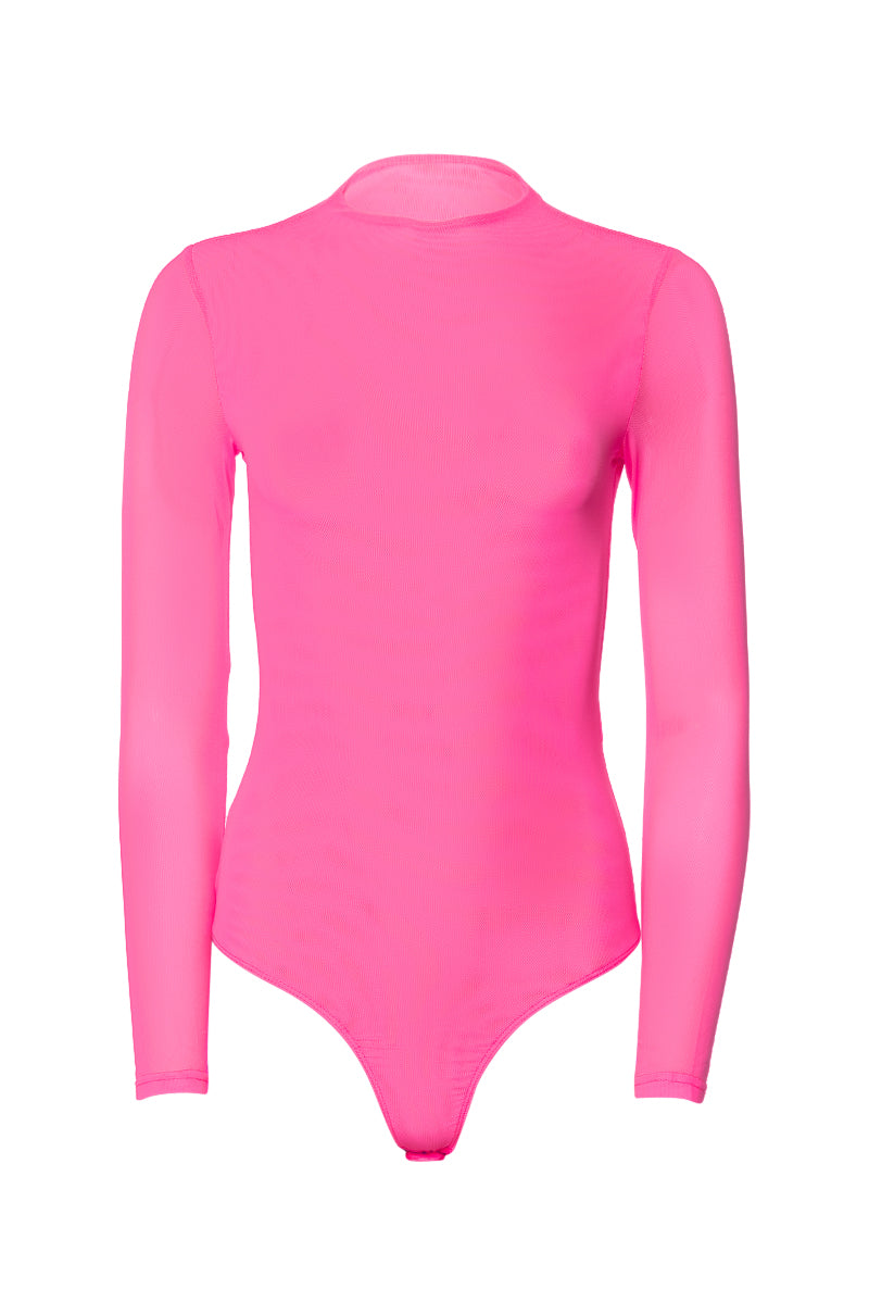 PAXTON SEXY DOUBLE MESH LONG SLEEVE BODYSUIT view 0