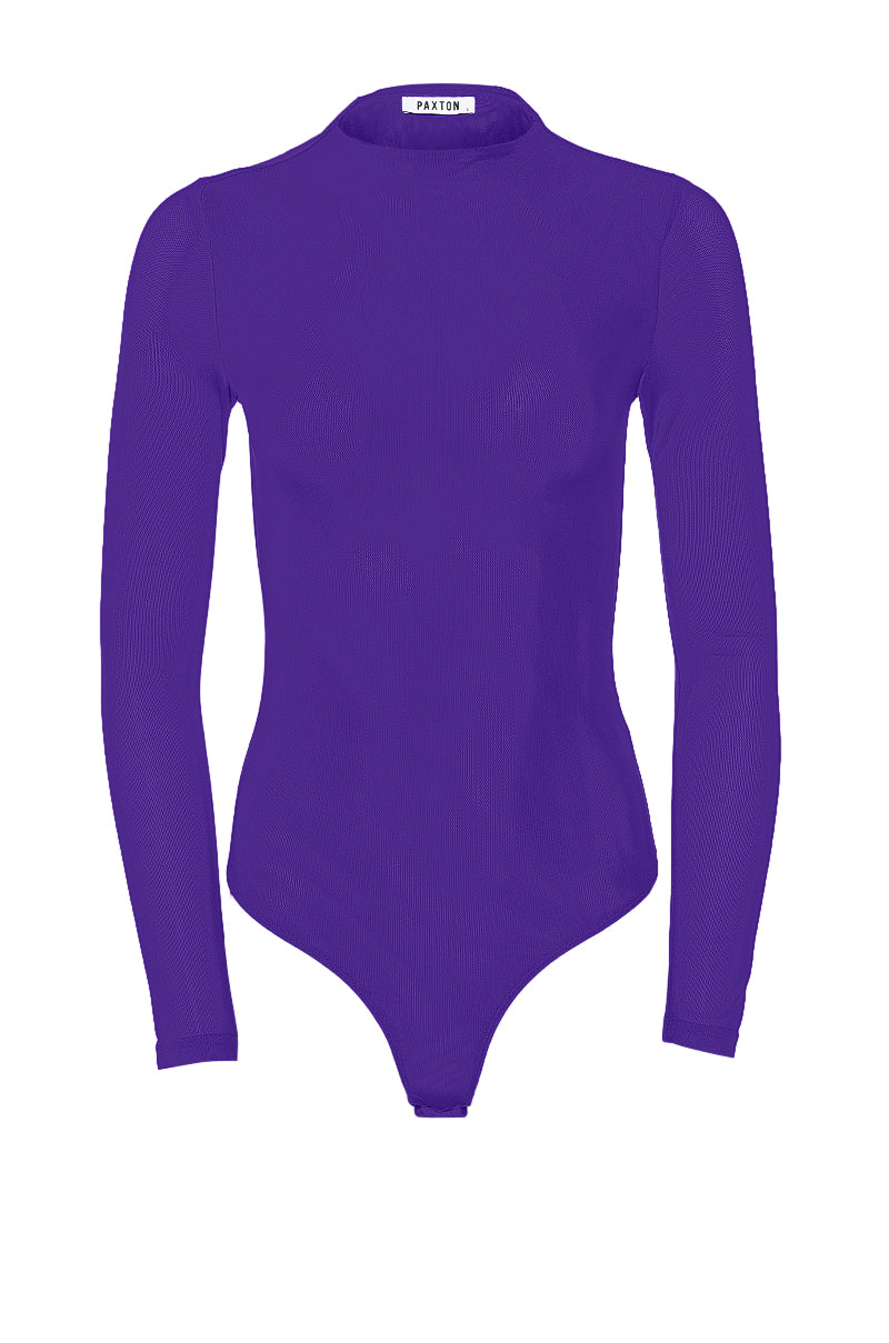 Front View Paxton Sexy Mesh Casual Bodysuit