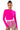 Front View Paxton Sexy Mesh Long Sleeve Funnel Neck Bodysuit