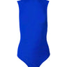 Front View Paxton Sleeveless Mesh Bodysuit In Royal Blue