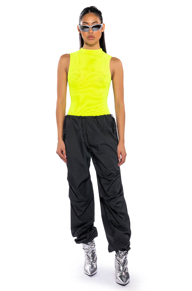Back View Paxton Sleeveless Mesh Bodysuit