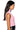 Back View Paxton Sleeveless Turtleneck Rib Crop Sweater In Light Pink