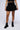 Front View Paxton Super Luxe Pleated Mini Skirt