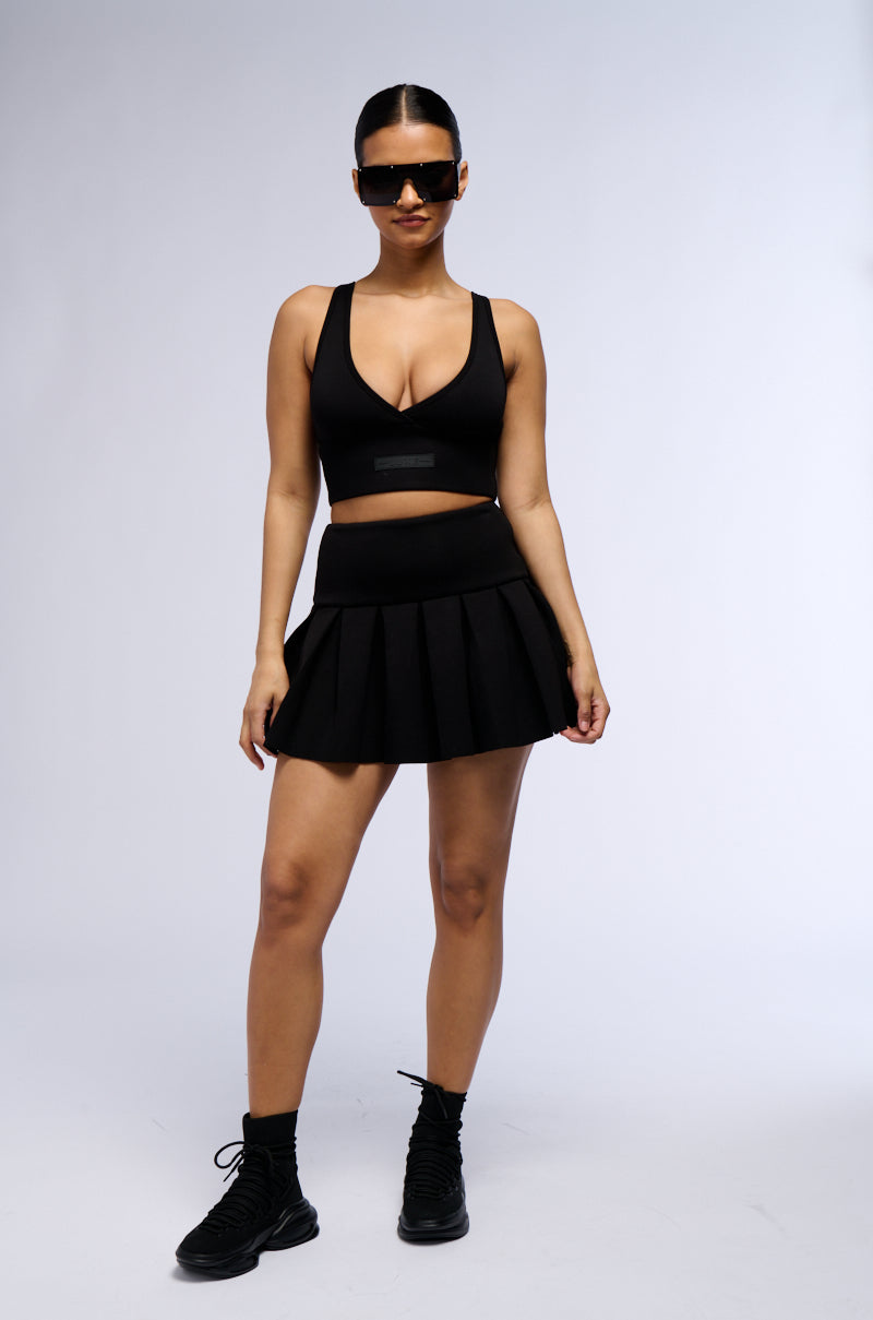 Full View Paxton Super Luxe Pleated Mini Skirt