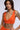 Front View Paxton Super Luxe Sleeveless Bralette Top In Orange