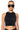 Front View Paxton Toni Crop Tank In Black