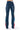 Extra View Peace And Love Faux Leather Panel Straight Leg Jeans