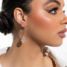 Front View Peace Of Mind Hoop Earring