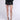 Front View Peekaboo Pocket Faux Leather Skirt 