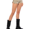 Front View Pennie Cargo Shorts In Beige