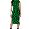 Front View Penthouse Queen Knit Midi Dress