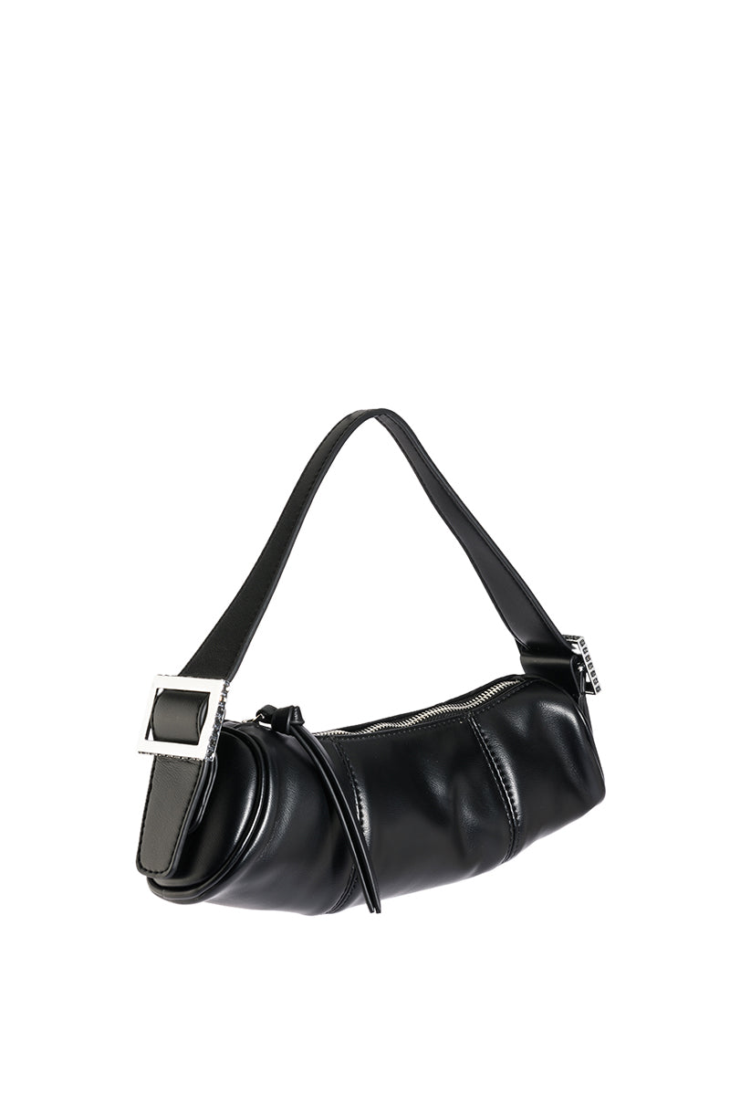 Back View Penza Shoulder Bag In Black