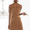 Front View Perfect Everyday Bandage Midi Dress