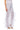 Side View Perfect Pair Cinched Mesh Flare Leg Pant In White