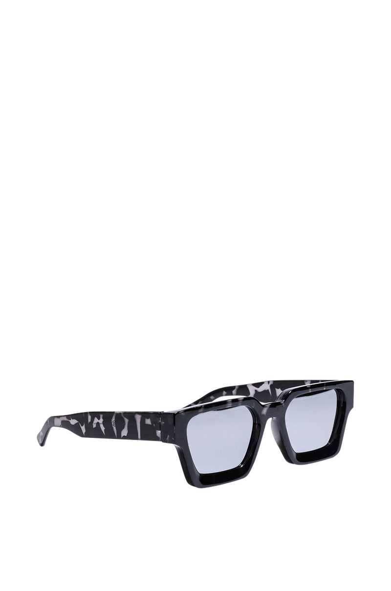 Back View Petals And Peacocks Optimistic Sunglasses In Black Tortoise