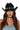 Front View Phoenix Rising Cow Girl Hat