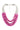 Side View Pink Lady Layered Necklace