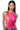 Front View Pink Paradise Sleeveless Mesh Bodysuit