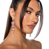 Front View Pink Princess Earring