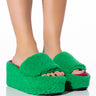 Front View Pipa Sherpa Mule In Green