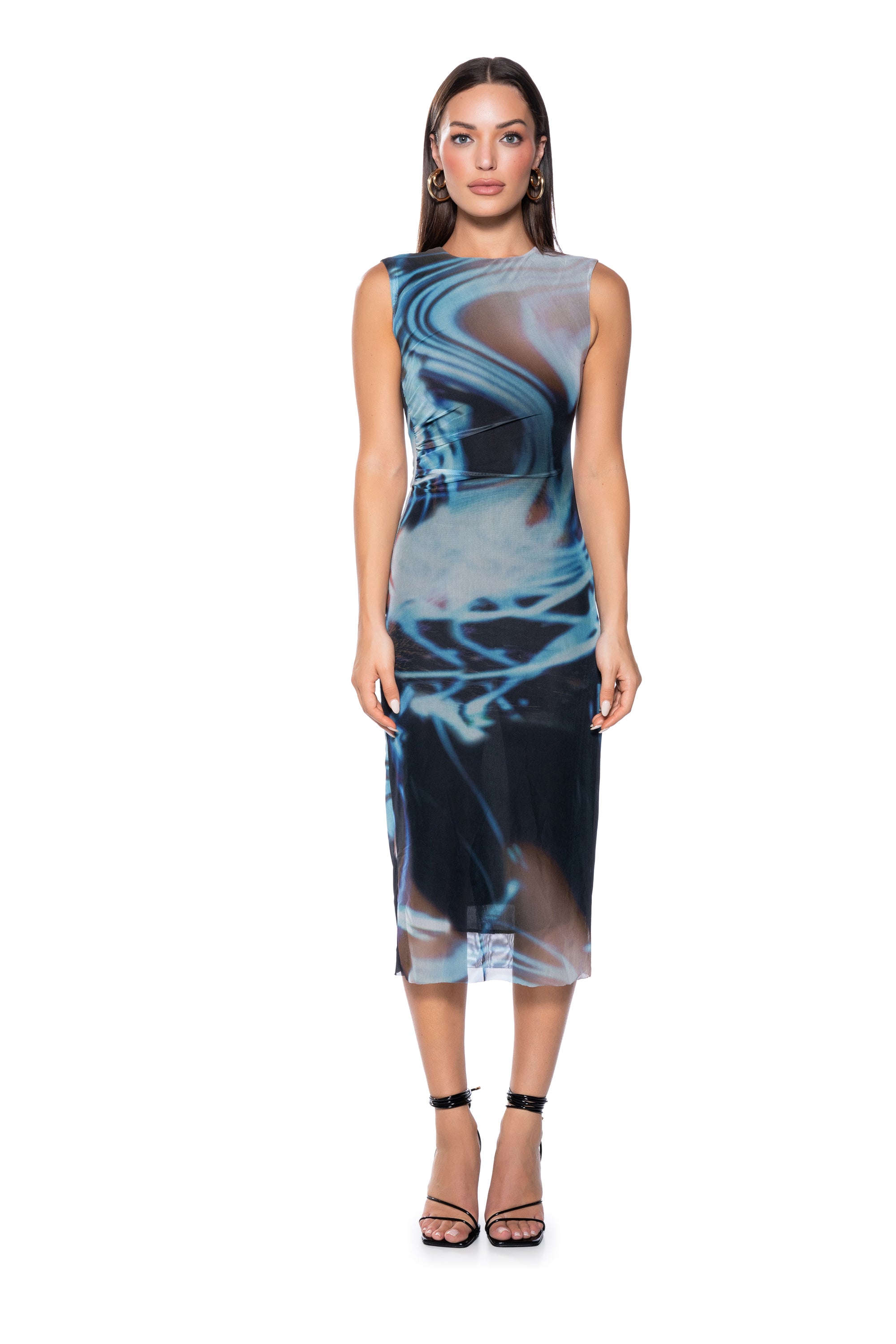 Full View Pisces Mesh Midi Dress 4