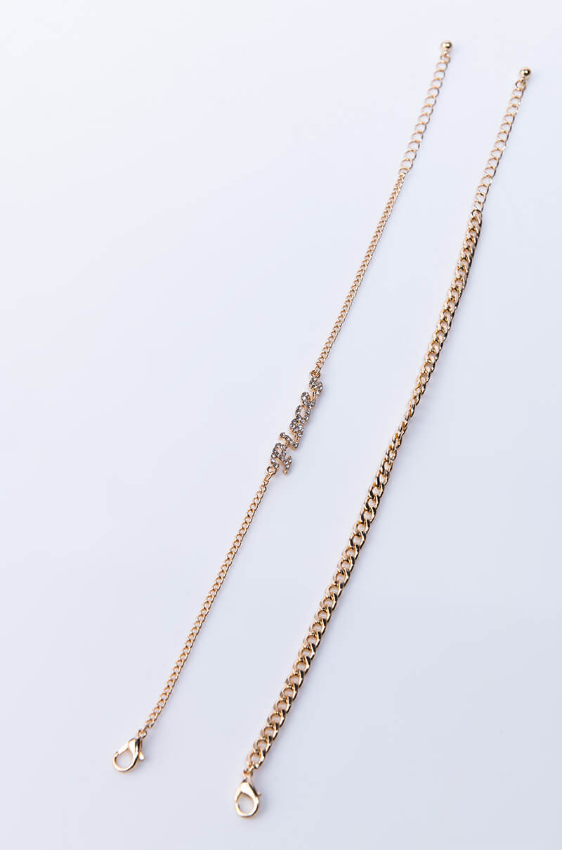 PISCES PAVE ANKLET ZODIAC view 0