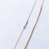 Side View Pisces Pave Anklet in Gold