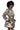 Side View Pixel Camo Peplum Puffer Jacket