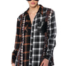 Front View Plaid Romance Button Down Shirt