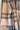 Detail View Plaid Tie Front Poncho in Tan