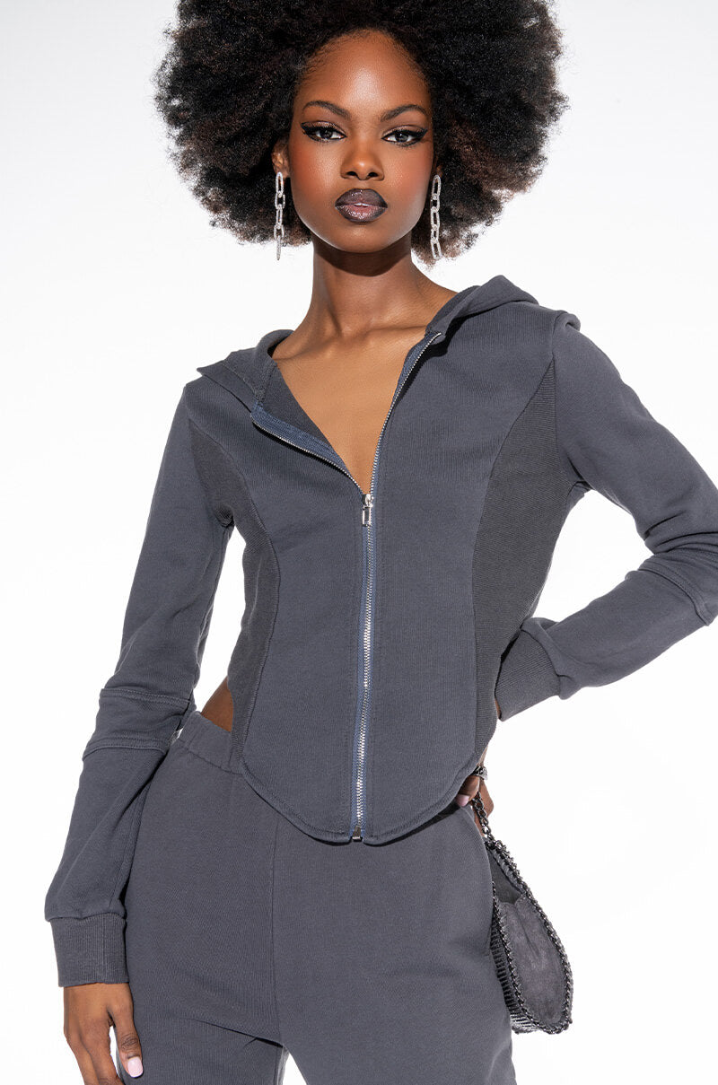 Front View Playing Games Hoodie 0