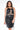 Front View Plus 50 Shades Of Slay Lace Up Faux Leather Ruched Mini Dress