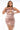 Front View Plus 50 Shades Of Slay Lace Up Satin Ruched Mini Dress