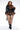 Back View Plus Azalea Wang Faux Fur Trim Peplum Moto