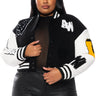 Front View Plus Azalea Wang Ruela Varsity Jacket