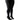 Front View Plus Azalea Wang Star Stretch Stiletto Pant Boot In Black