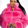 Front View Plus Azalea Wang Such A Doll Faux Fur Jacket