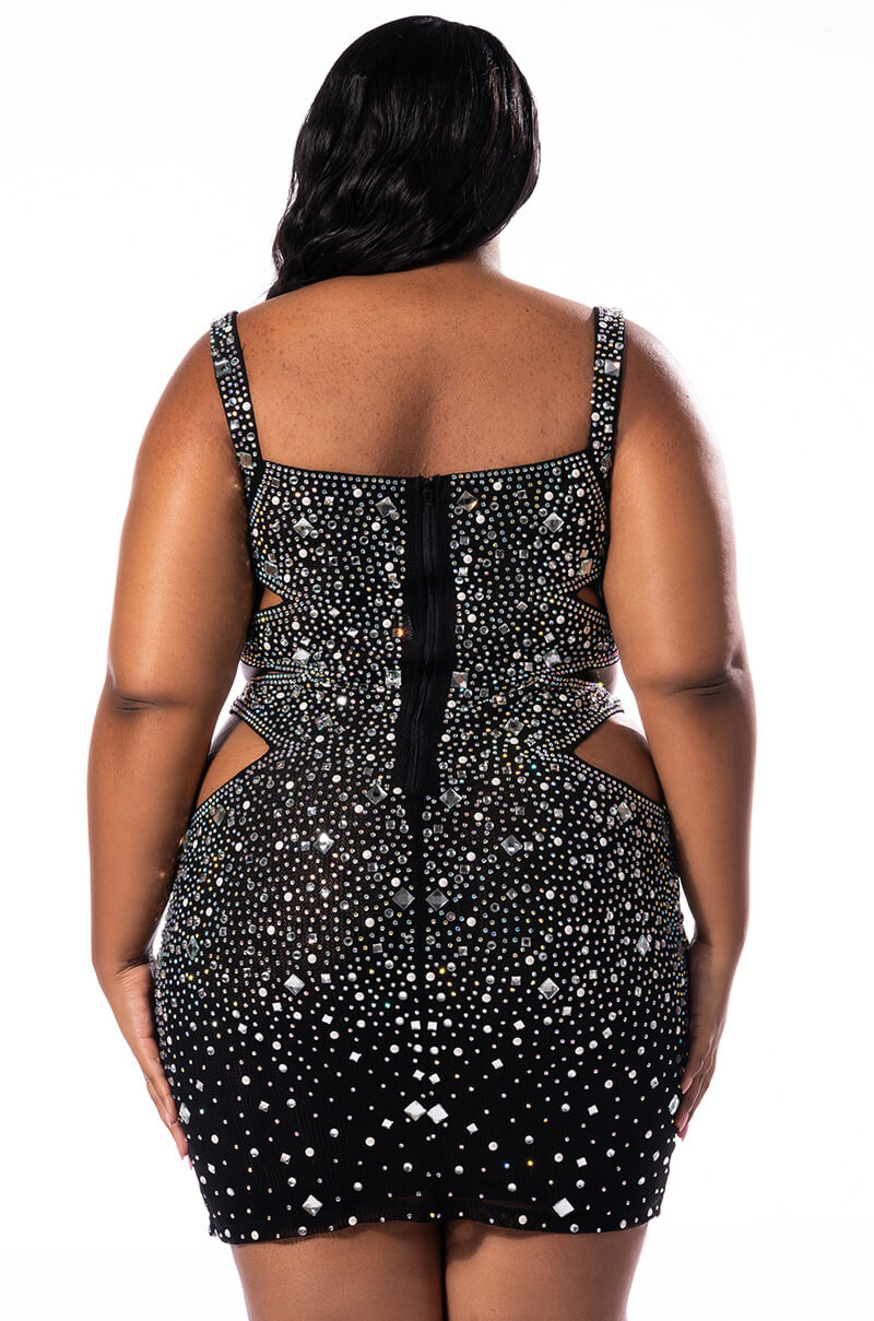PLUS BADDIE CUT OUT MESH MINI DRESS AKIRA PLUS BADDIE CUT OUT MESH MINI DRESS AKIRA