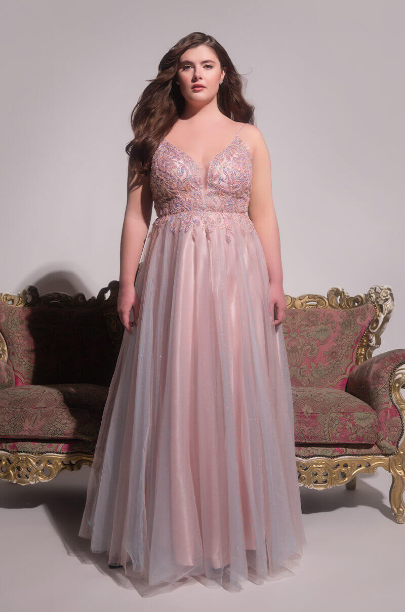BLACK LABEL OVER ALL OF IT TULLE MAXI GOWN view 0