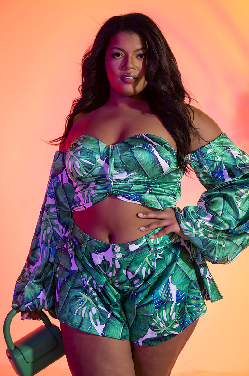 PLUS CAYMAN DREAM SATIN BLOUSE view 0