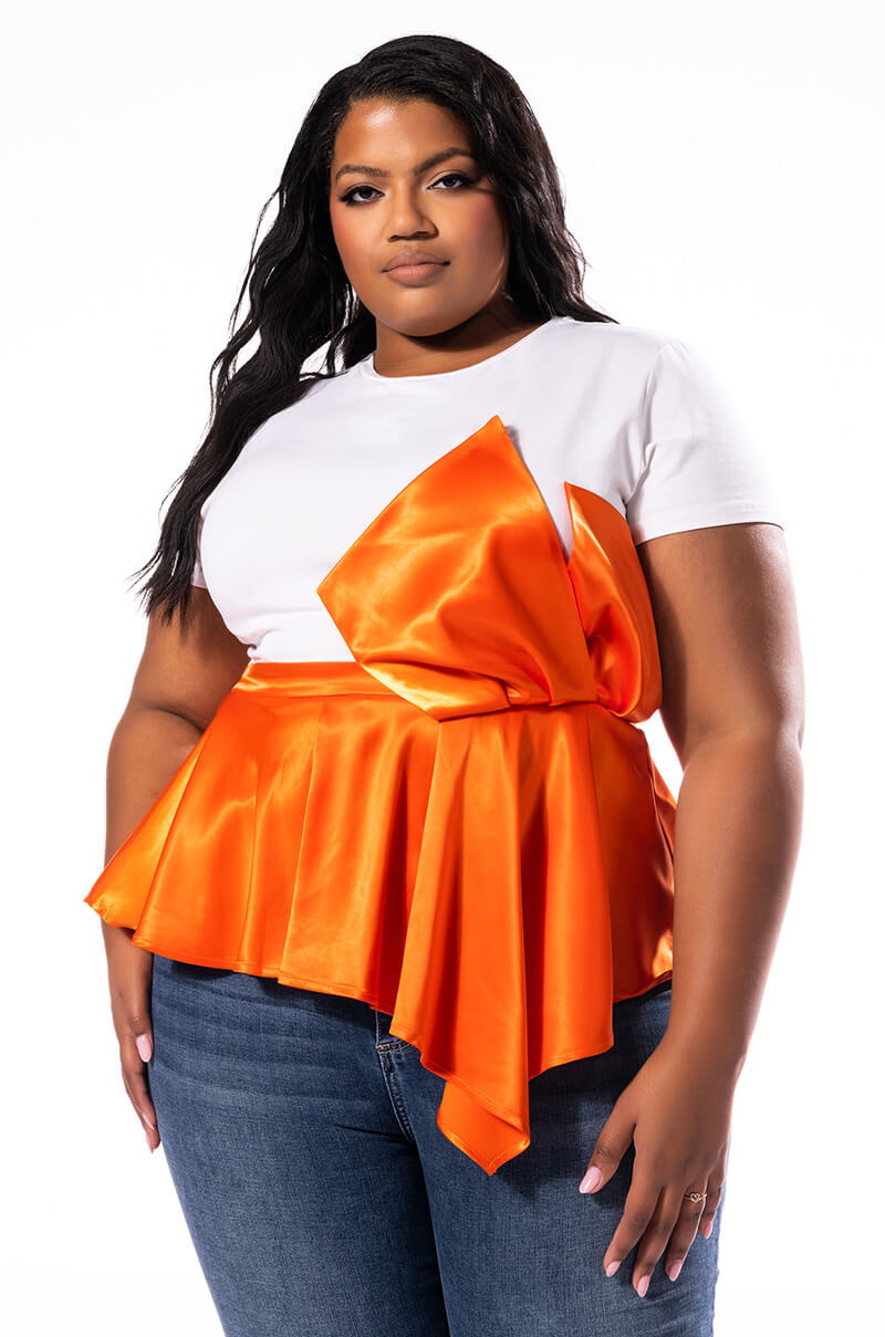 COMMIT TO IT PEPLUM TSHIRT view 0