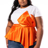 Front View Plus Commit To It Peplum Tshirt