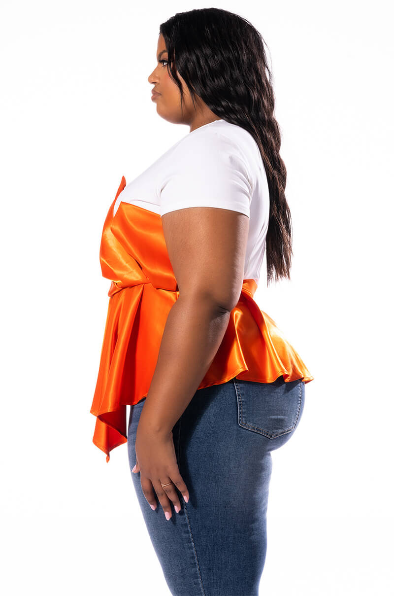 Full View Plus Commit To It Peplum Tshirt