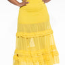 Front View Plus Daffodil Dream Smocked Maxi Skirt