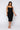 Full View Plus Date Night Bandage Midi Dress in Black